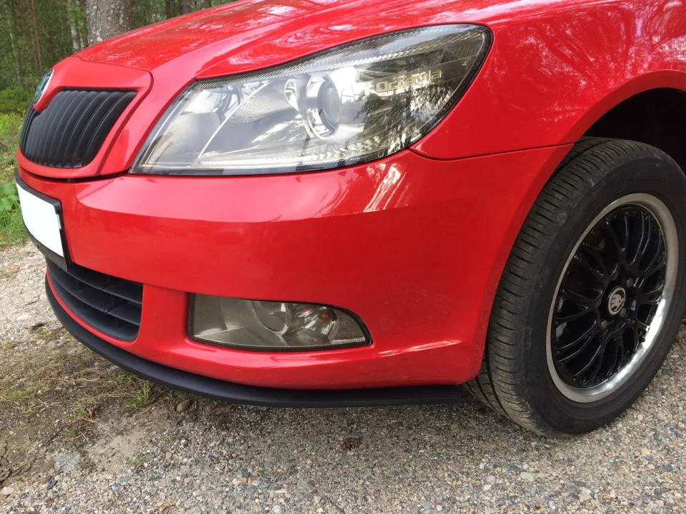 Škoda Octavia — Пористая губа бампера